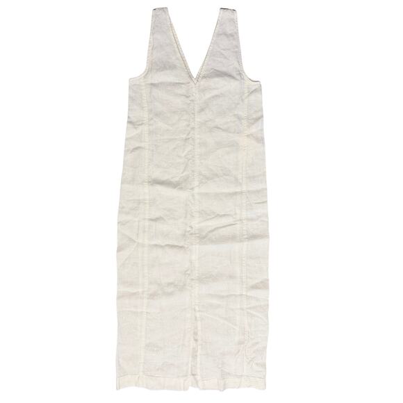 MATE the Label Organic Linen Center Seam Tank Dress White XS NWT $218 - Picture 3 of 6